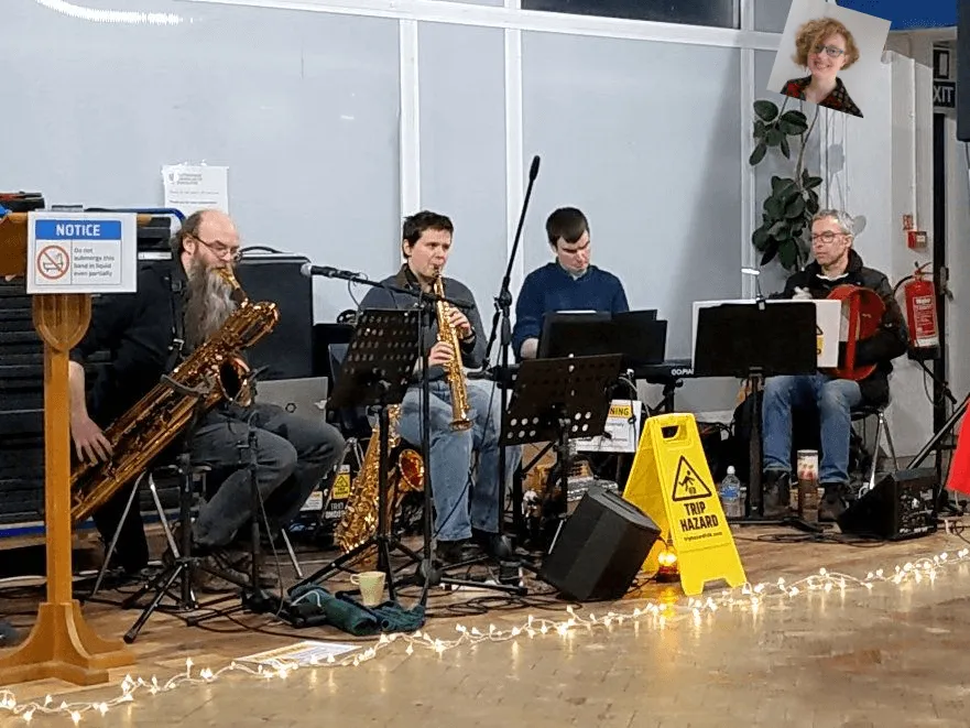 Trip Hazard, with Charlotte Rich-Griffin's floating head added using bad photoshop